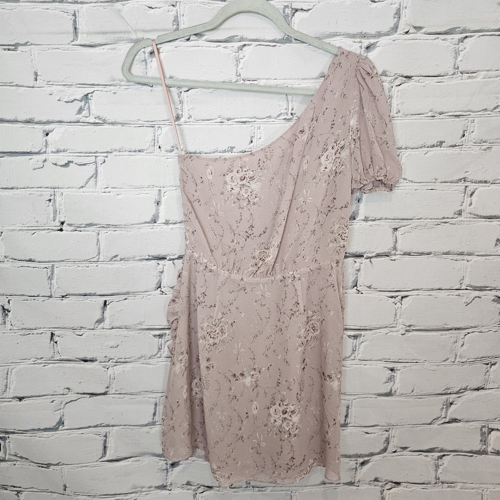Loveshackfancy Peyton One Shoulder Silk Dress - Picture 3 of 8